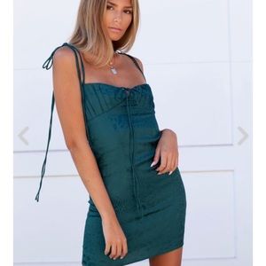 Feel The Rush Forest Green Cheetah Dress